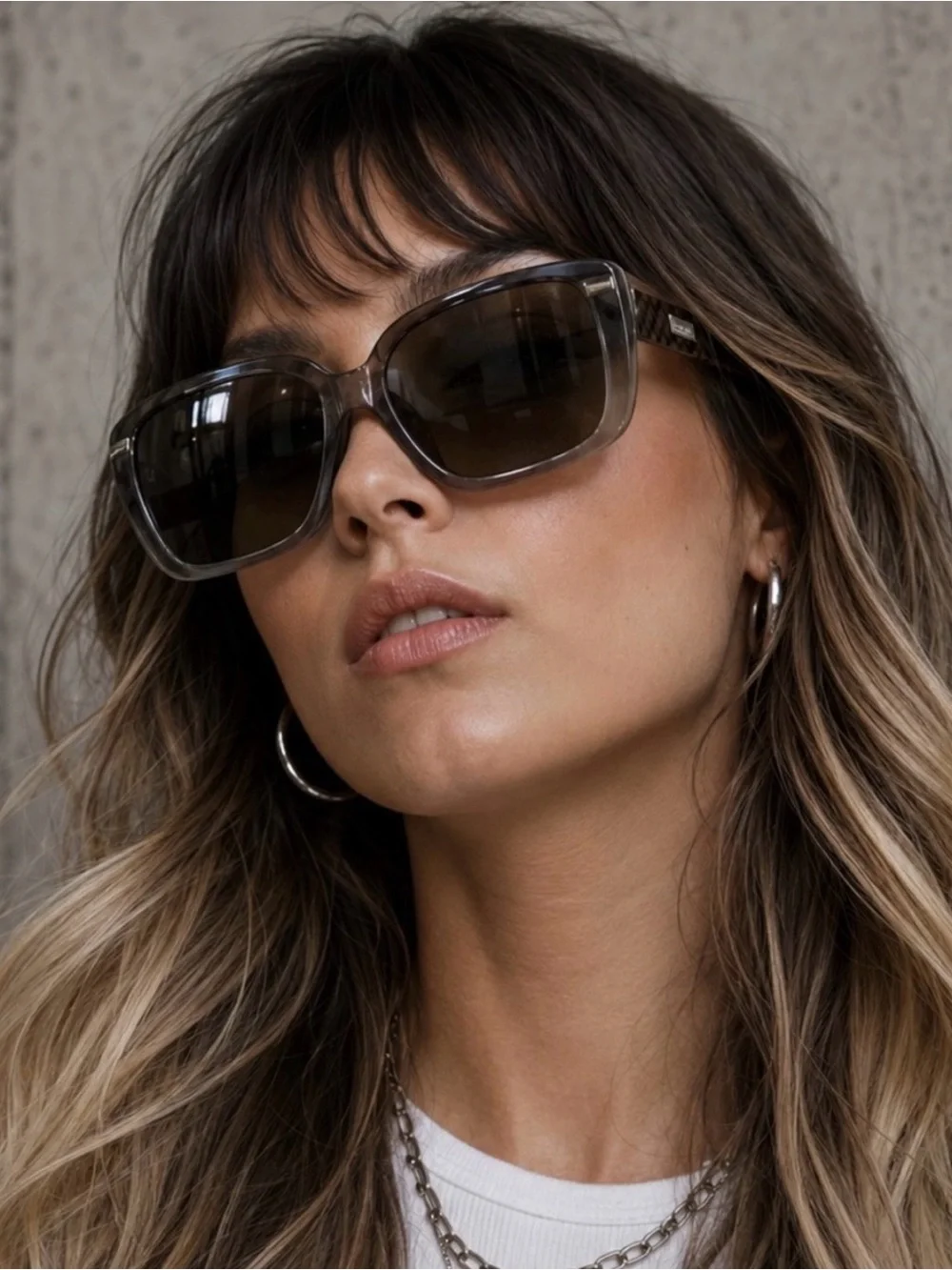 Burberry BE4083 Oversized Grey Gradient Sunglasses Women  Size 59 14 140 W Case